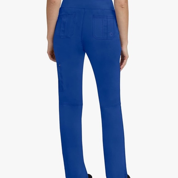 Galaxy Blue healing hands Scrub Pants 5 Pocket Purple Label 9133 Cargo Tori Yoga - Picture 2 of 7